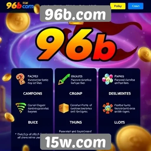 Características principais do site de jogos 96b.com